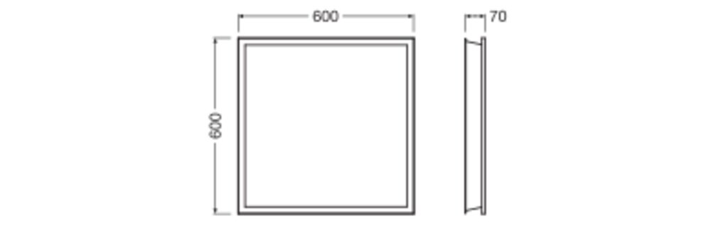 ledvance Mechanical accessories pl 600 inverted frame