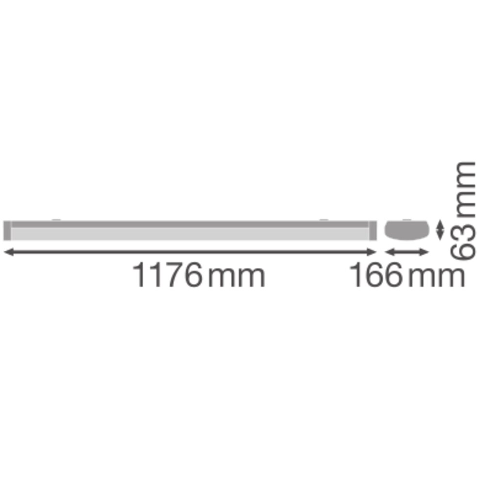 ledvance Industriarmatur ln sf ip44 1200 32w/830 zigbee