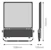 ledvance Floodlight pfm fl flex 450w/830 r20 dali