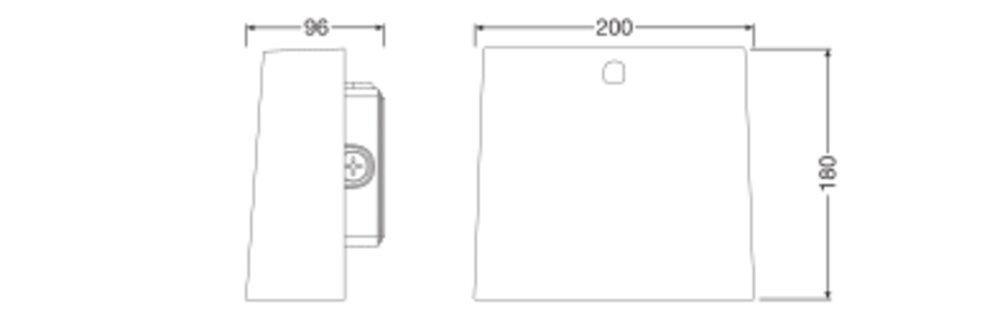 ledvance Wall luminaire urban wallpack 40w 830 ml gy
