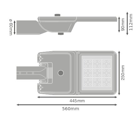 ledvance Katuvalaisin streetlight flex sl flex 36w 740 rv25st 2xzhaga