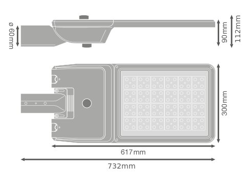 ledvance Katuvalaisin streetlight flex sl flex 164w 730 rv25st 2xzhag