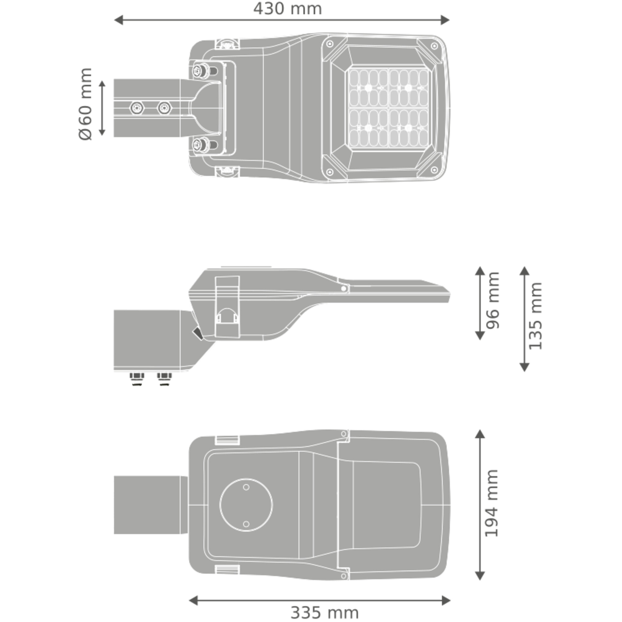 ledvance Katuvalaisin streetlight value sl comp 40w 730 rw20st 5800lm