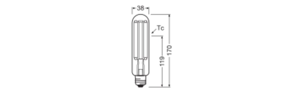 ledvance Ympärisäteilevä lamppu hid led nav fil v 15w/718 1600lm e27