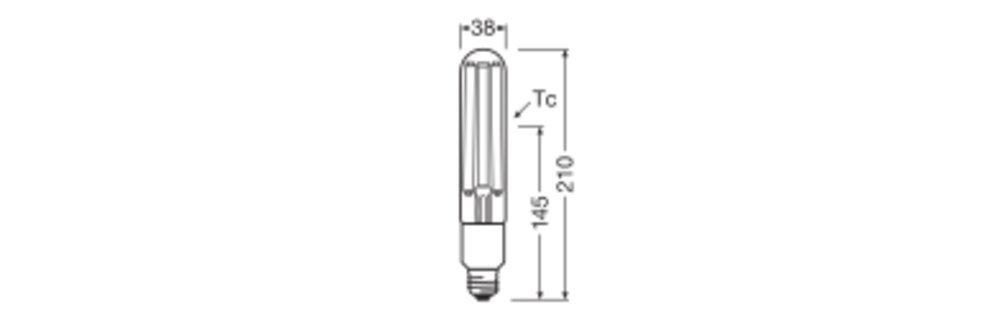 ledvance Ympärisäteilevä lamppu hid led nav fil v 23w/718 2500lm e27