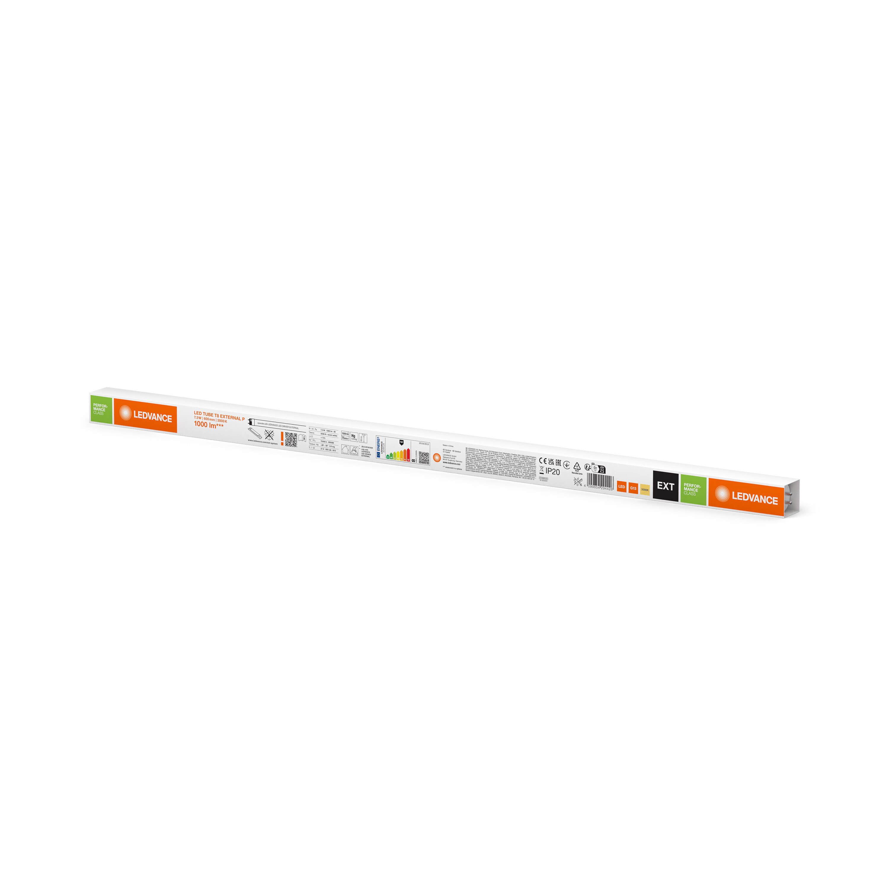 ledvance Led-valoputki t8 t8 ext 600 7,3w/830 1000lm