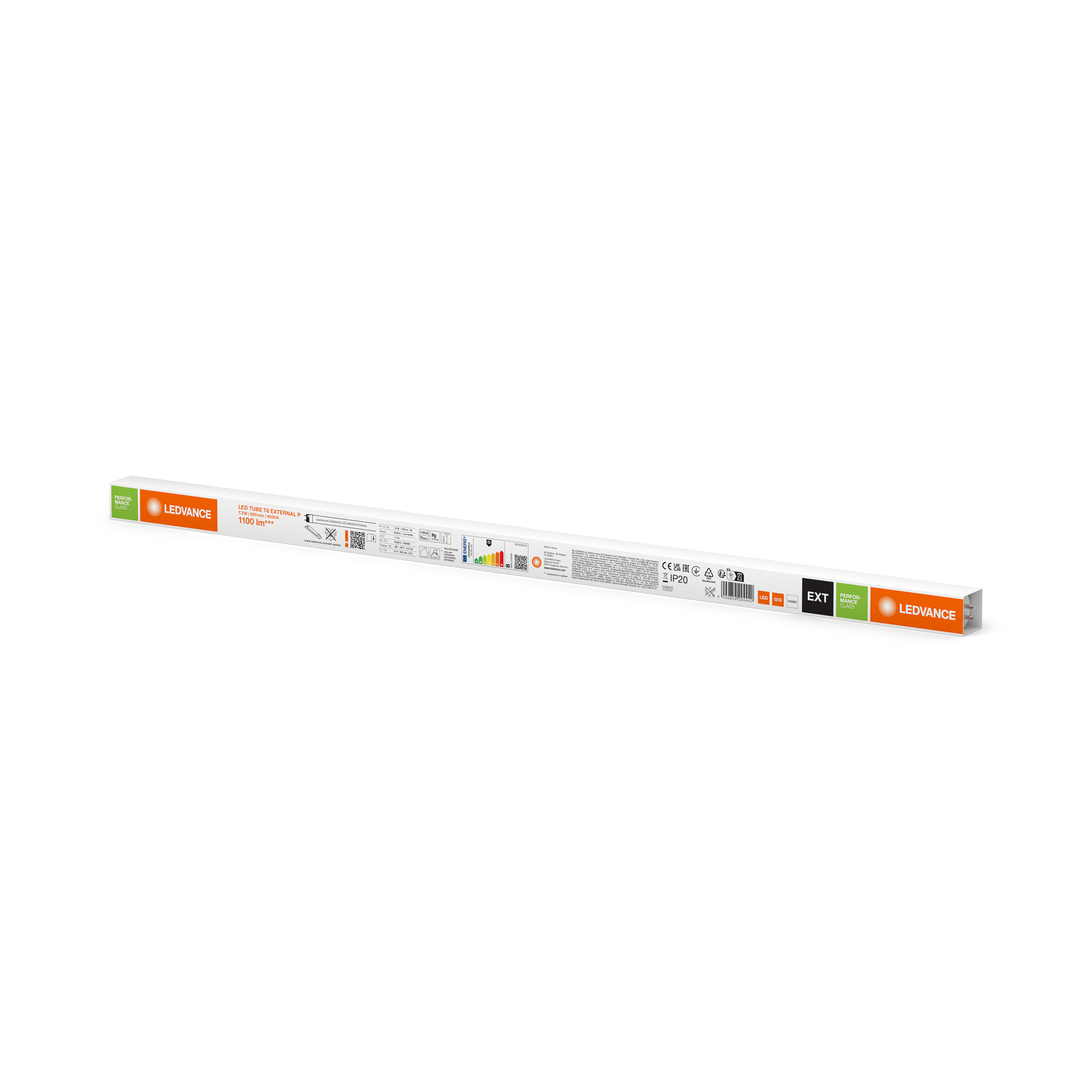 ledvance Led-valoputki t8 t8 ext 600 7,3w/840 1100lm
