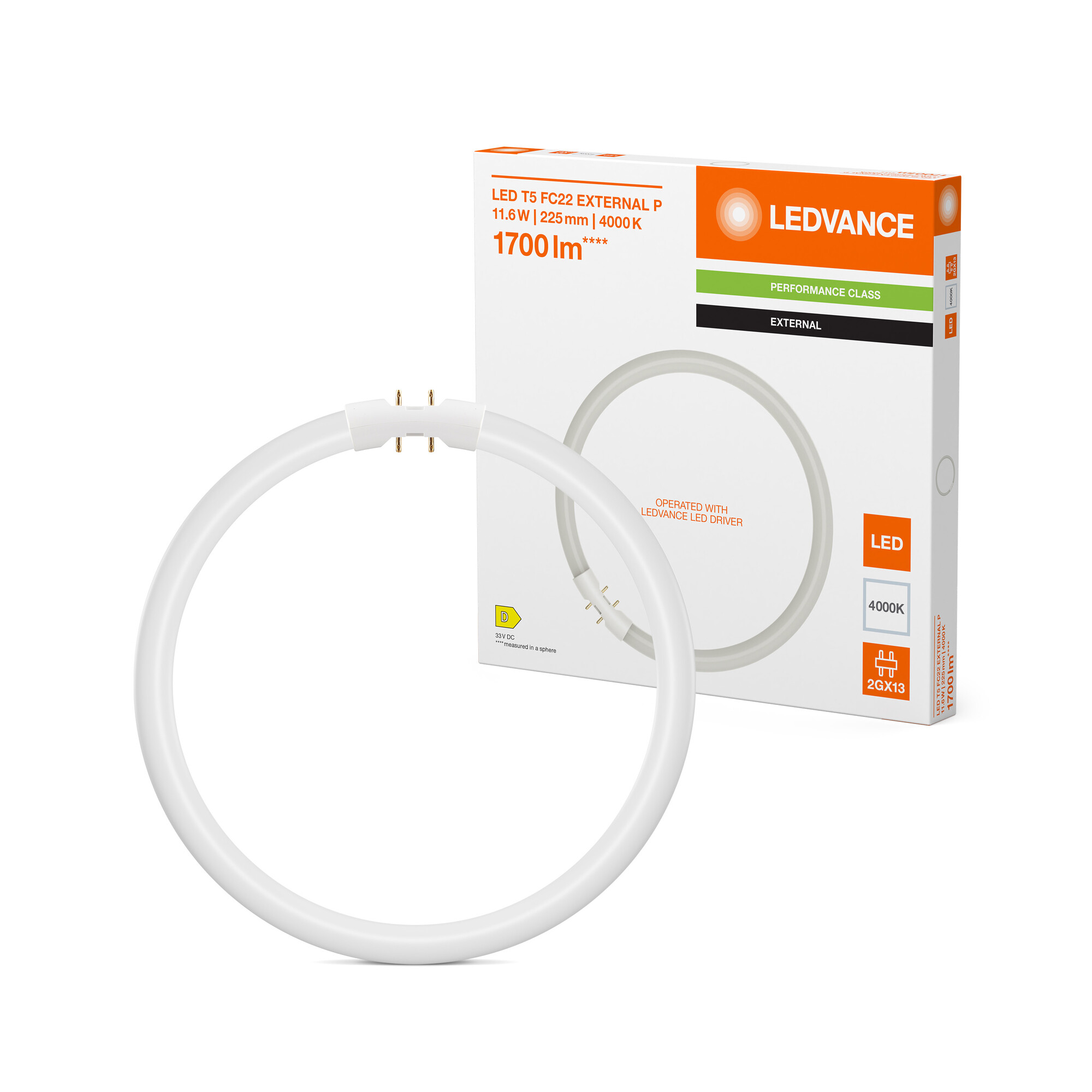 ledvance Led-valoputki t5 t5 fc22 ext 11,6w/840 2gx13