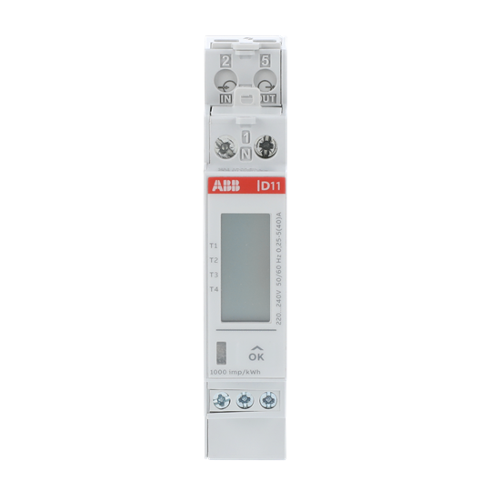abb smart buildings Energy meter abb 1p, 40a, mid cl.b, pulse
