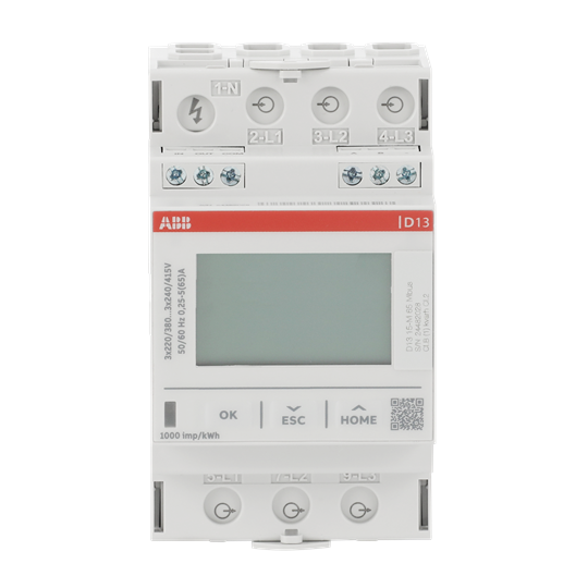 abb smart buildings Energiamittari din abb 3v, 65a, mid lk.b, m-bus