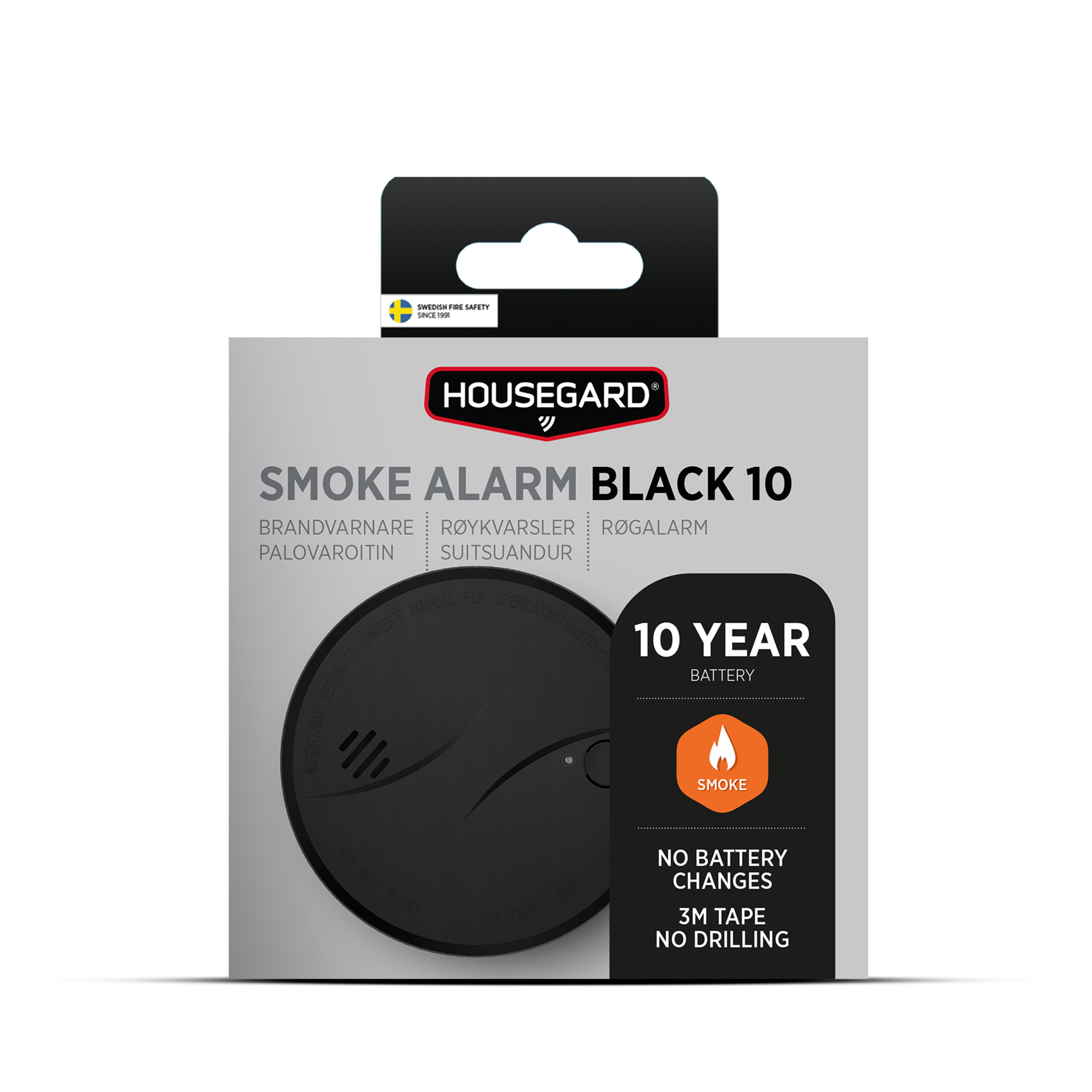 housegard Fire alarm - optical housegard wireless smoke sa710 black