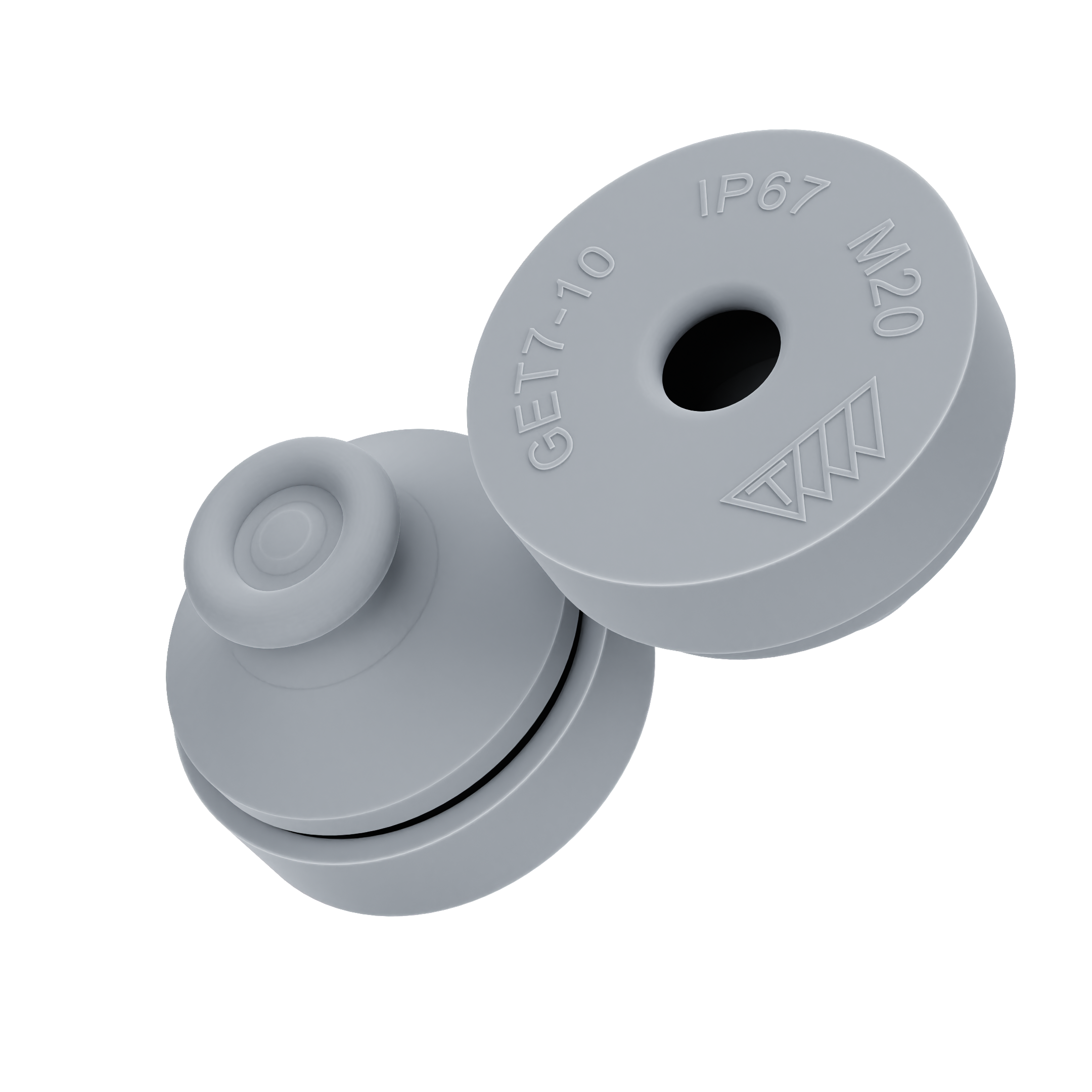 Onnline Membrannippel M20 7-10mm EPDM Grå