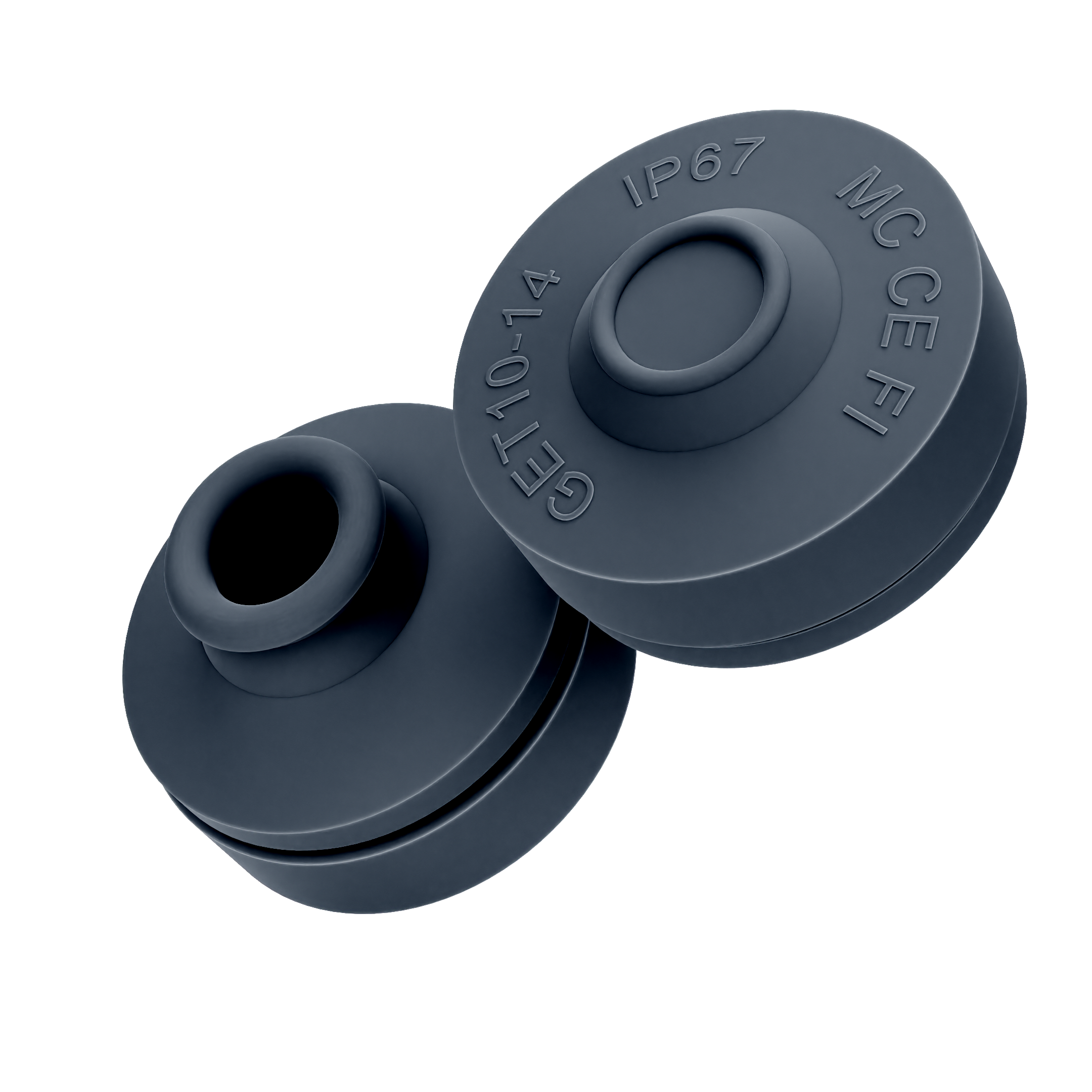 Onnline Membrannippel M25 10-14mm IP67 EPDM Sort
