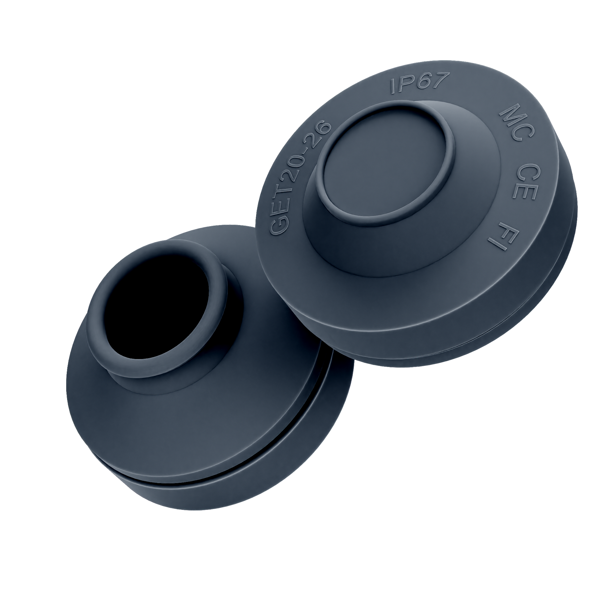 Onnline Membrannippel M40 20-26mm IP67 EPDM Sort
