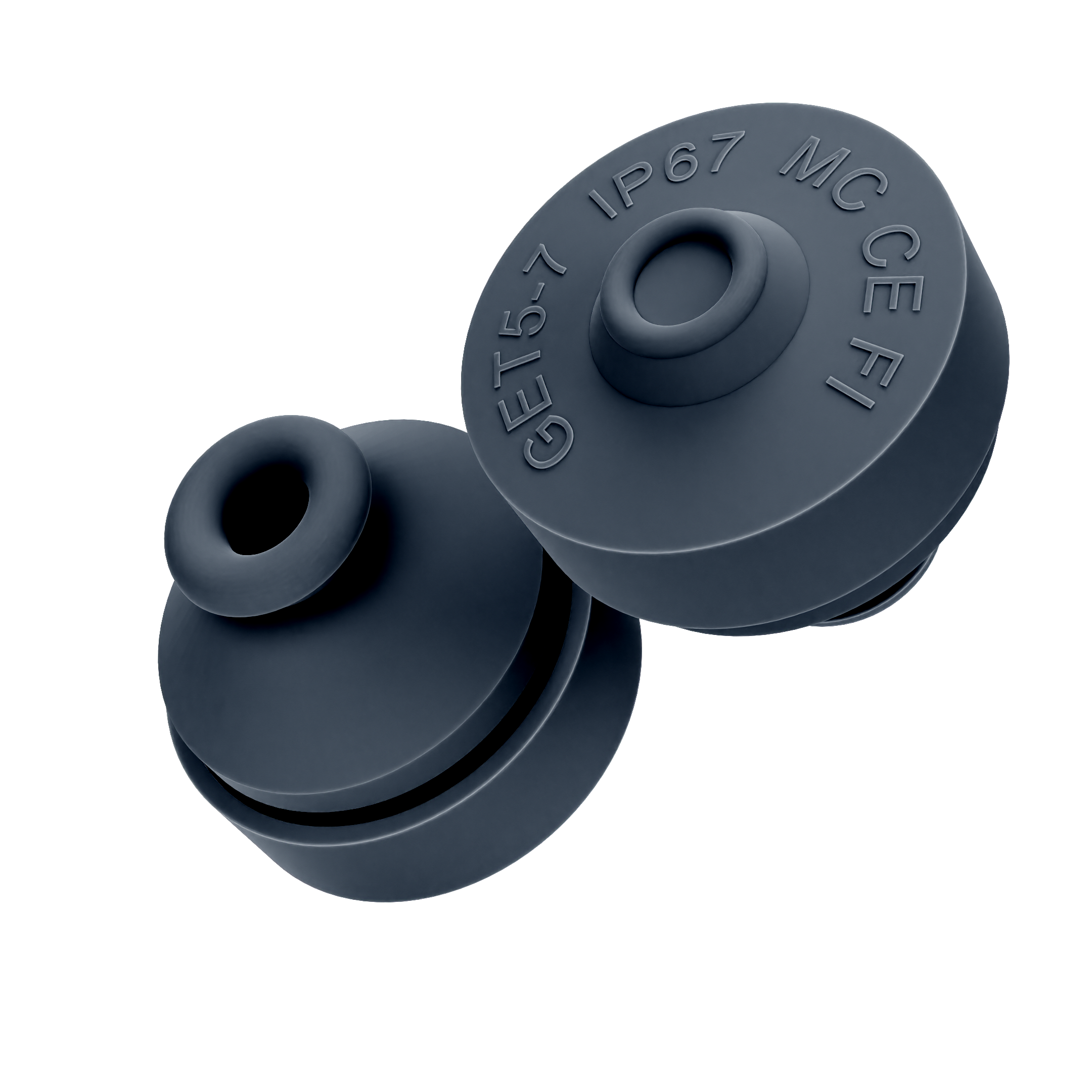 Onnline Membrannippel M16 5-7mm IP67 EPDM Sort