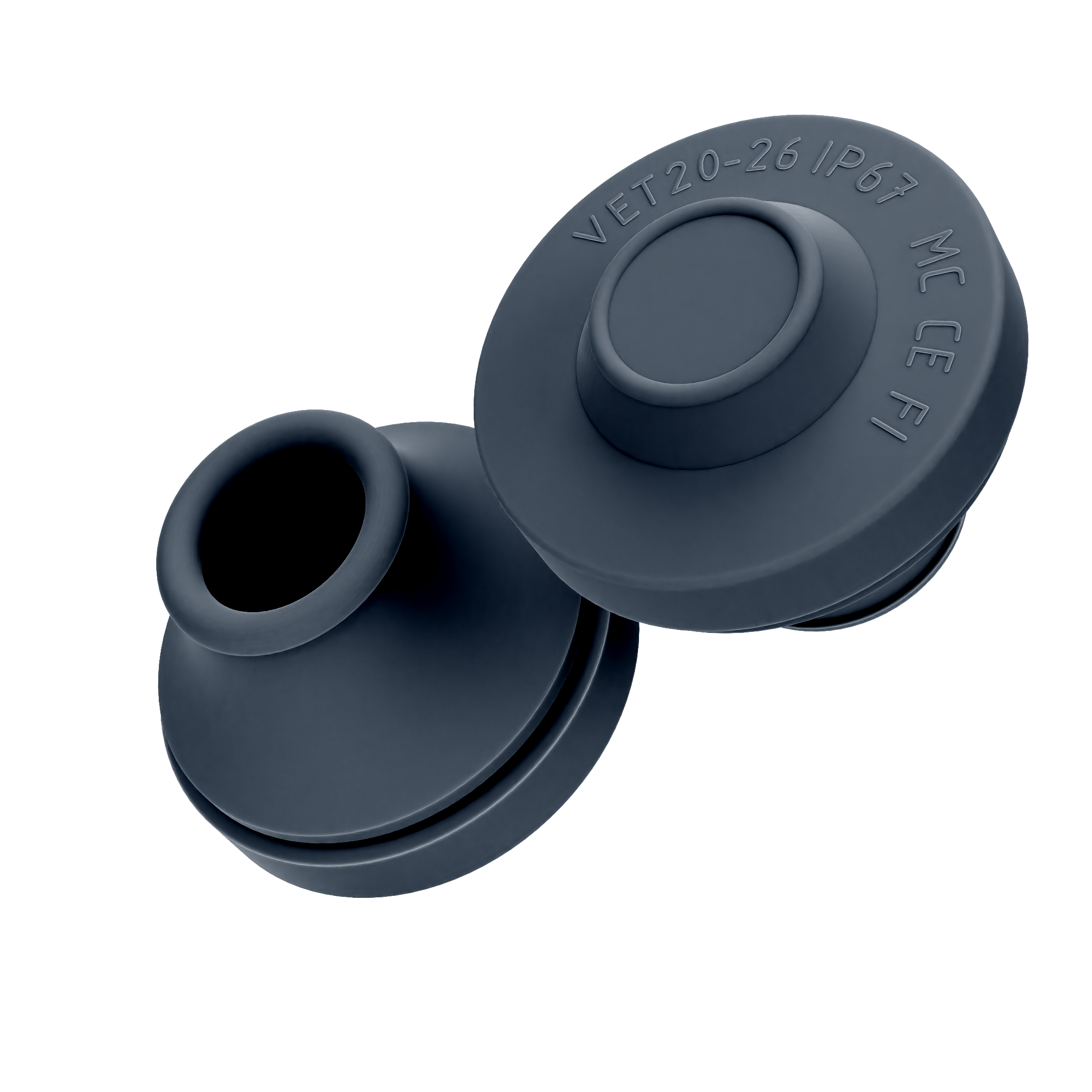 Onnline Membrannippel PG29 20-26mm IP67 EPDM Sort