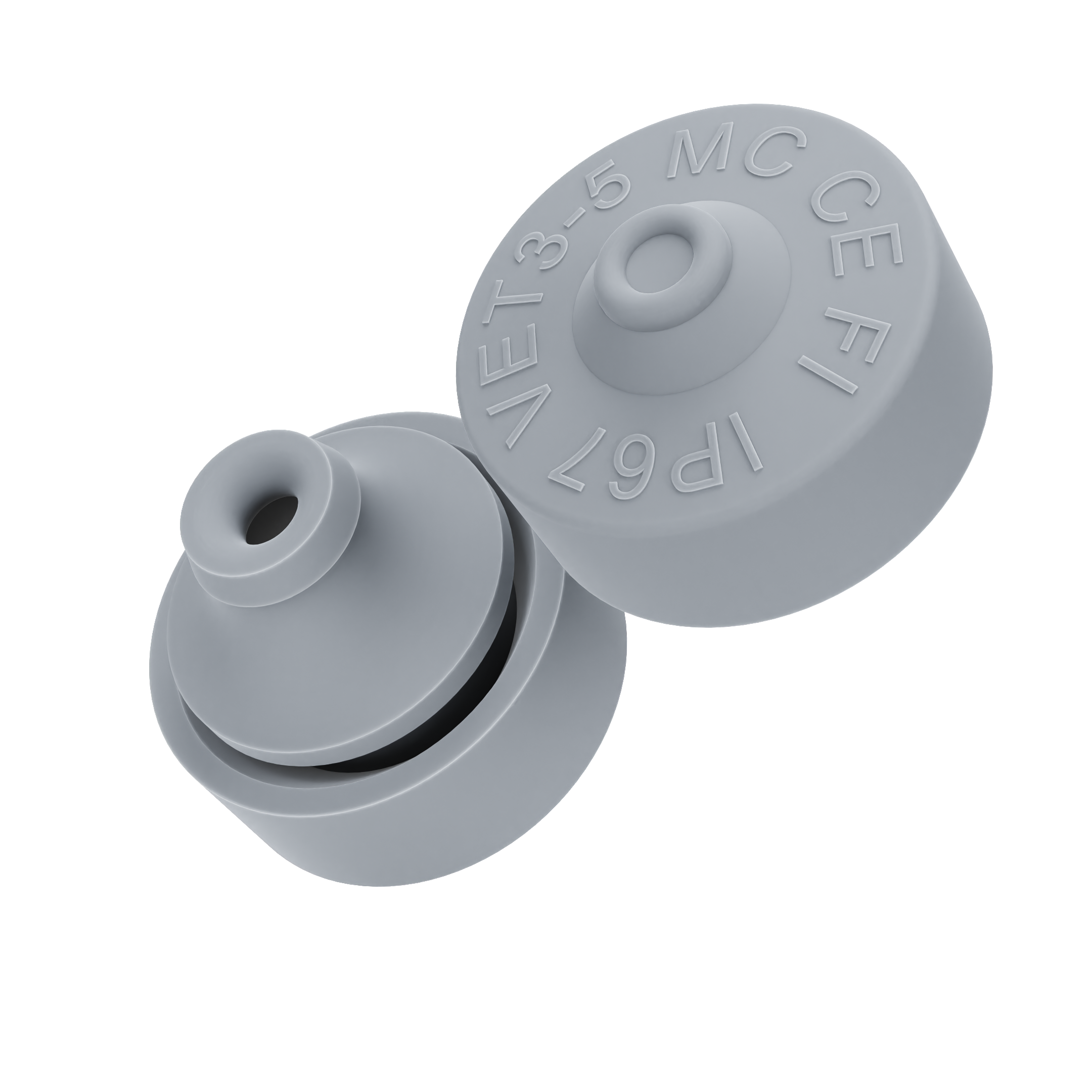 Onnline Membrannippel PG7 3-5mm IP67 EPDM Grå
