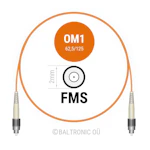 KYTKENTÄKAAPELI-KUITU MM OM1 FC/FC/1/2M
