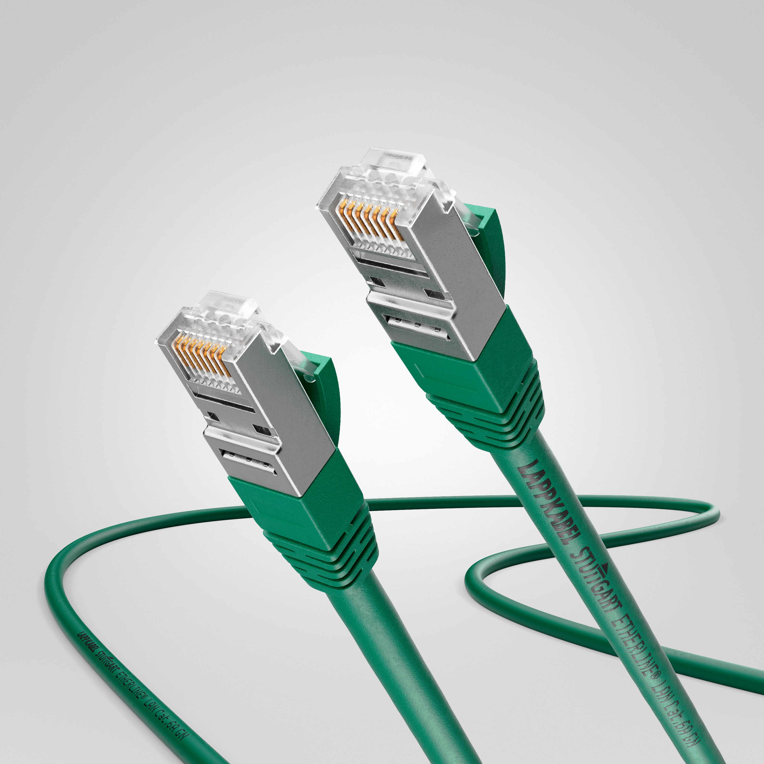 PATCHKABEL S/FTP Cat.6A 1,0M GRØNN