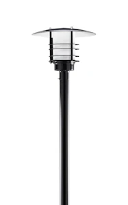 karlux Pole mount. luminaire lunni.black-100w-e27 ip23