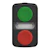 schneider electric Kaksoispainike harmony zb5aw7a3740 +merkkivalo