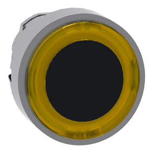 schneider electric Lamptryckknapp gul belyst ring