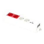 MODUL EN2VIT2RÖDKR+USB-A+C VIT