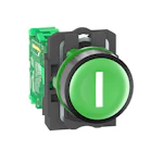 PLASTTRYCKE GRÖN VIT SYMBOL I