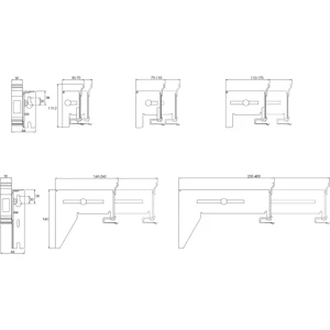 schneider electric Ställbar konsol tta-tn110a