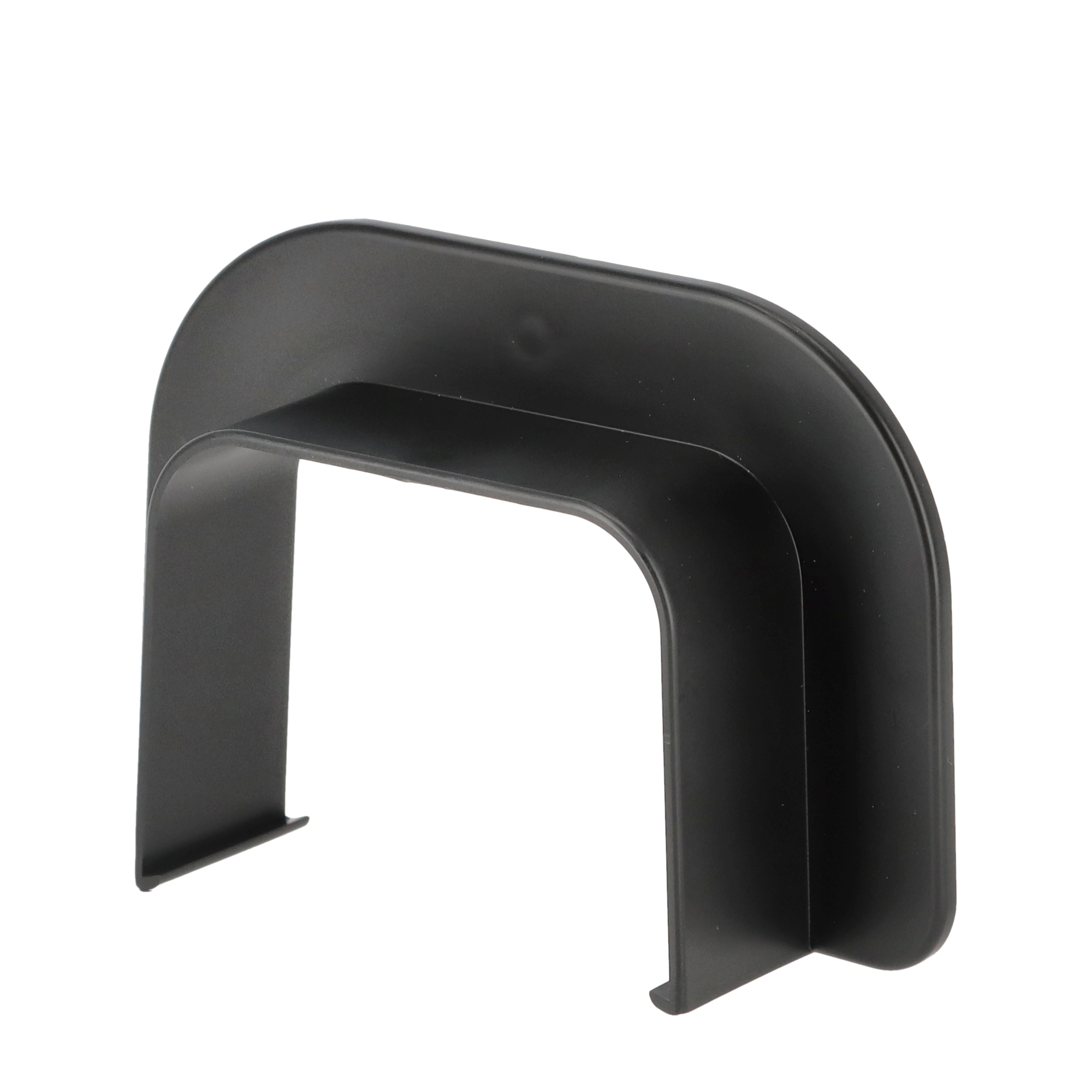 Veggmuffe kanal 80 x 60mm sort