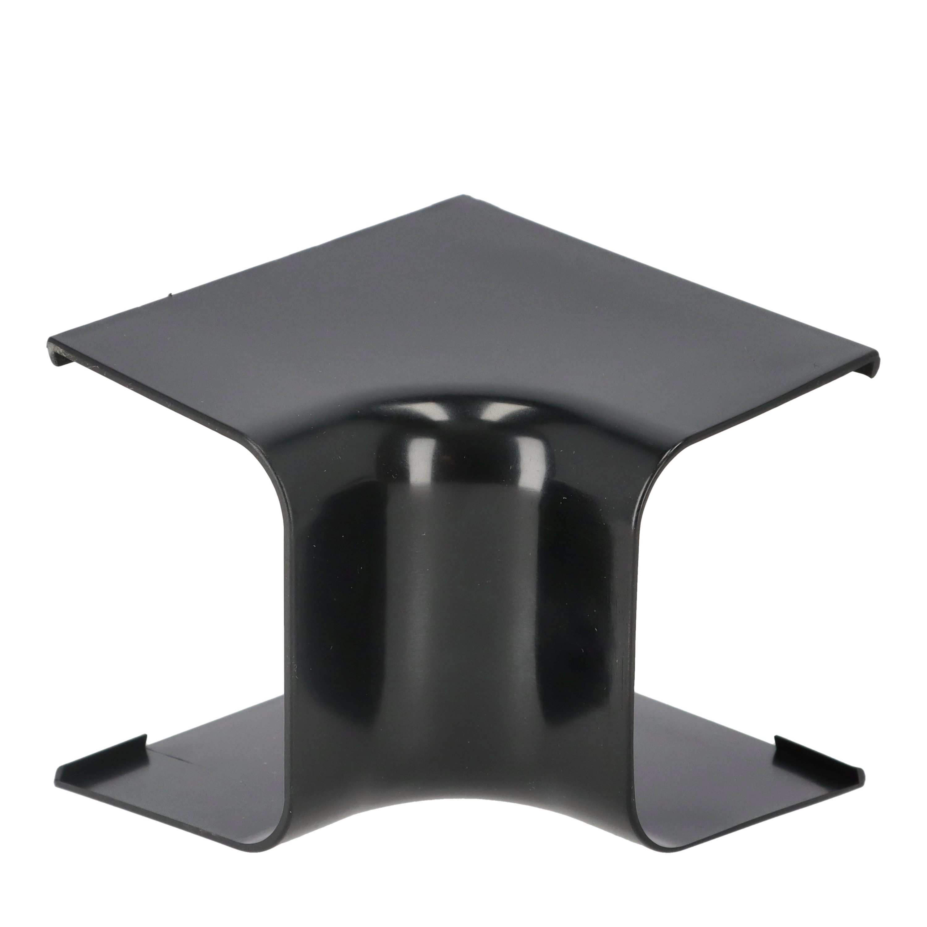 Innv. Bend kanal 80 x 60mm sort