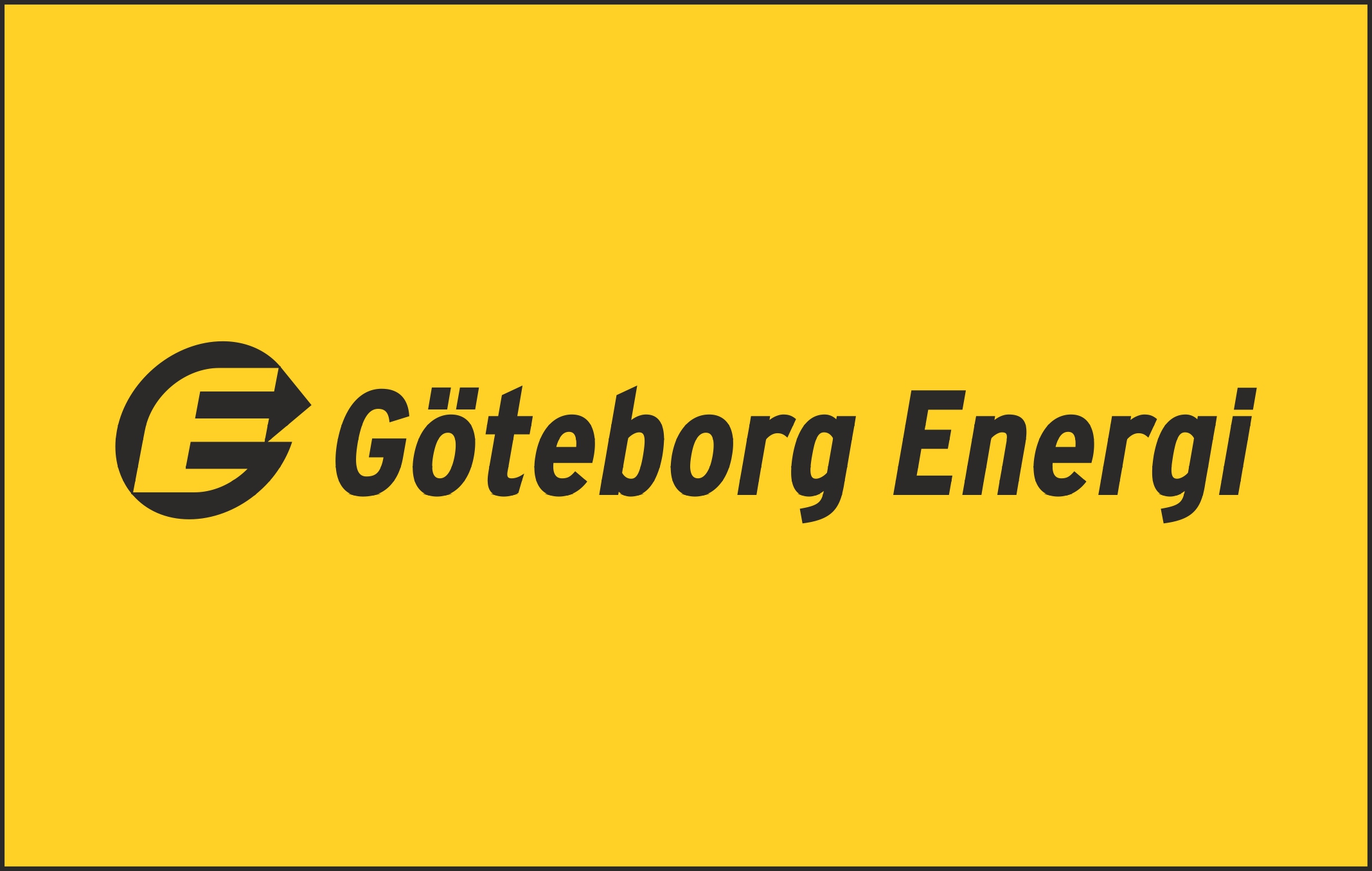 GÖTEBORG ENERGI KABELSKÅPSLOGO KLISTER R5000