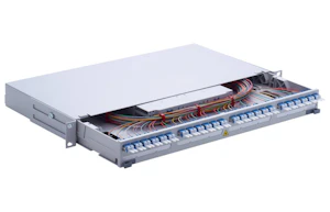 reichle & de-massari Fiberpanel sveis 1u 12xlcd sm komplett, grå