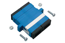 Fiberadapter SCD/PC SM snap Blå