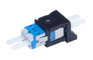 reichle & de-massari Lc/pc duplex adapter sm special blå