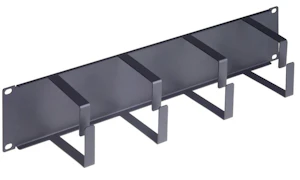 reichle & de-massari 19" kabelføringspanel 2u metall sort