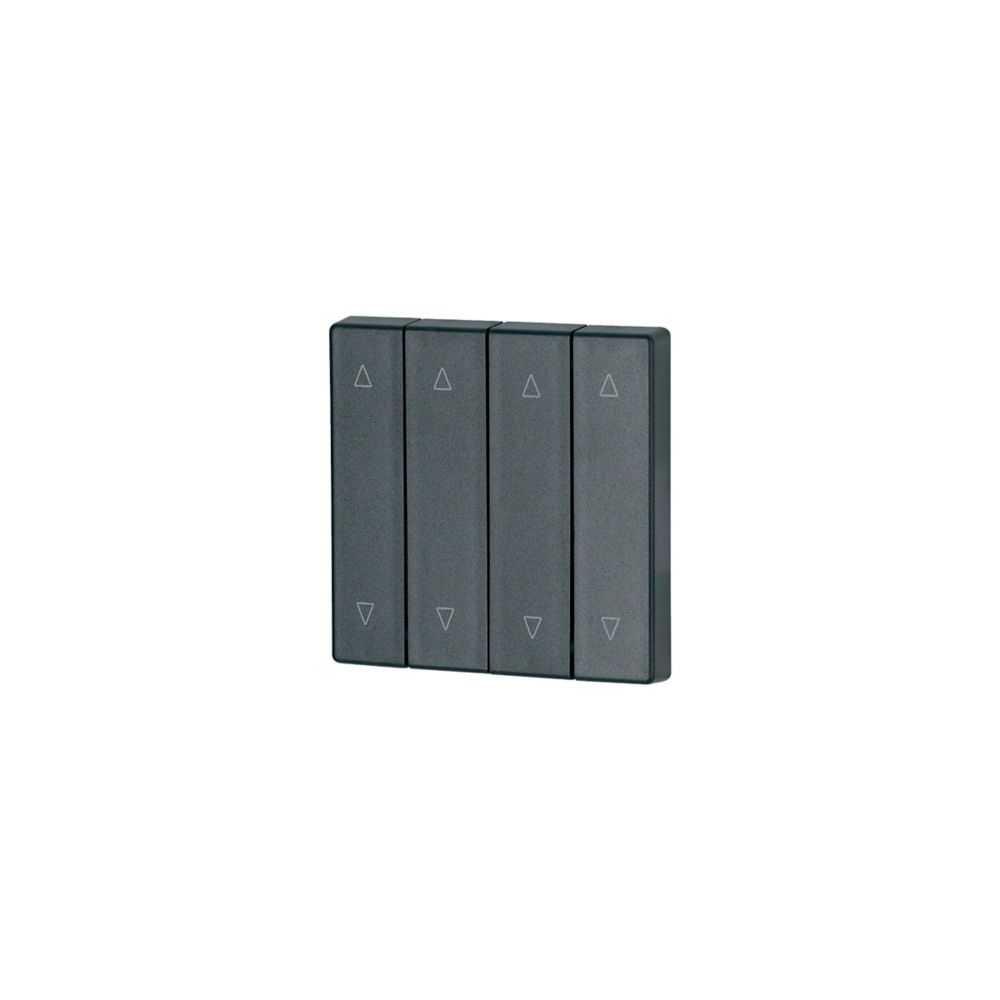 4-FELTS VIPPE MATT SORT 55X55 MM OPP/NED