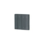 4-FELTS VIPPE MATT SORT 55X55 MM OPP/NED