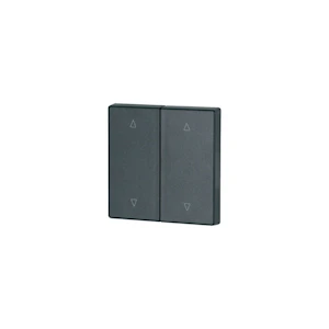 eaton Dobbel vippe matt sort 55x55 mm opp/ned