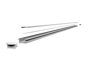 aneta lighting Scanstrip recessed sort 1,8m led-profil