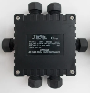 tepex Junction box atex rk 01/744 7x4mm2 6xm25 ip66