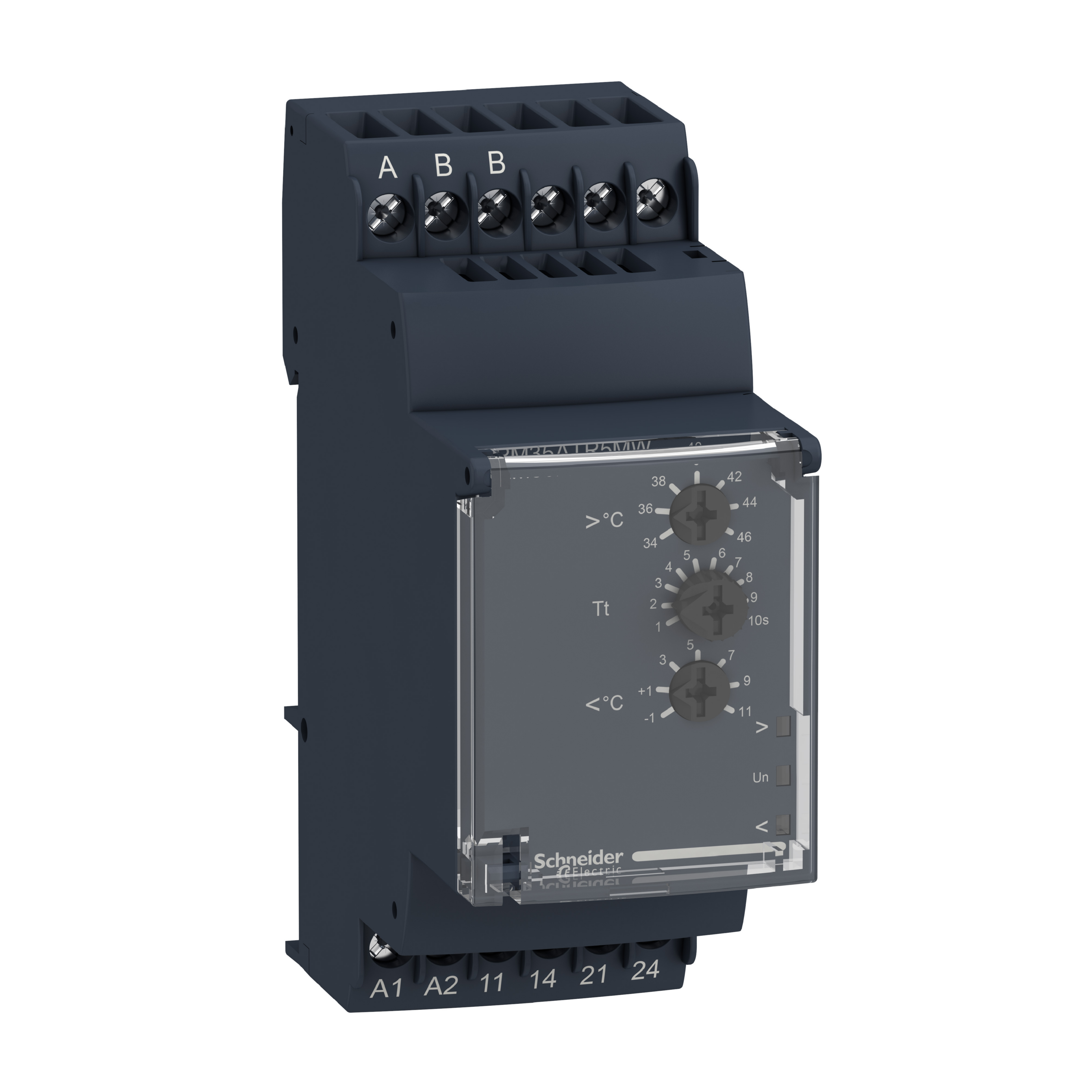 schneider electric Control relay for lift room pt100 input 2no ut 5a 24-240v