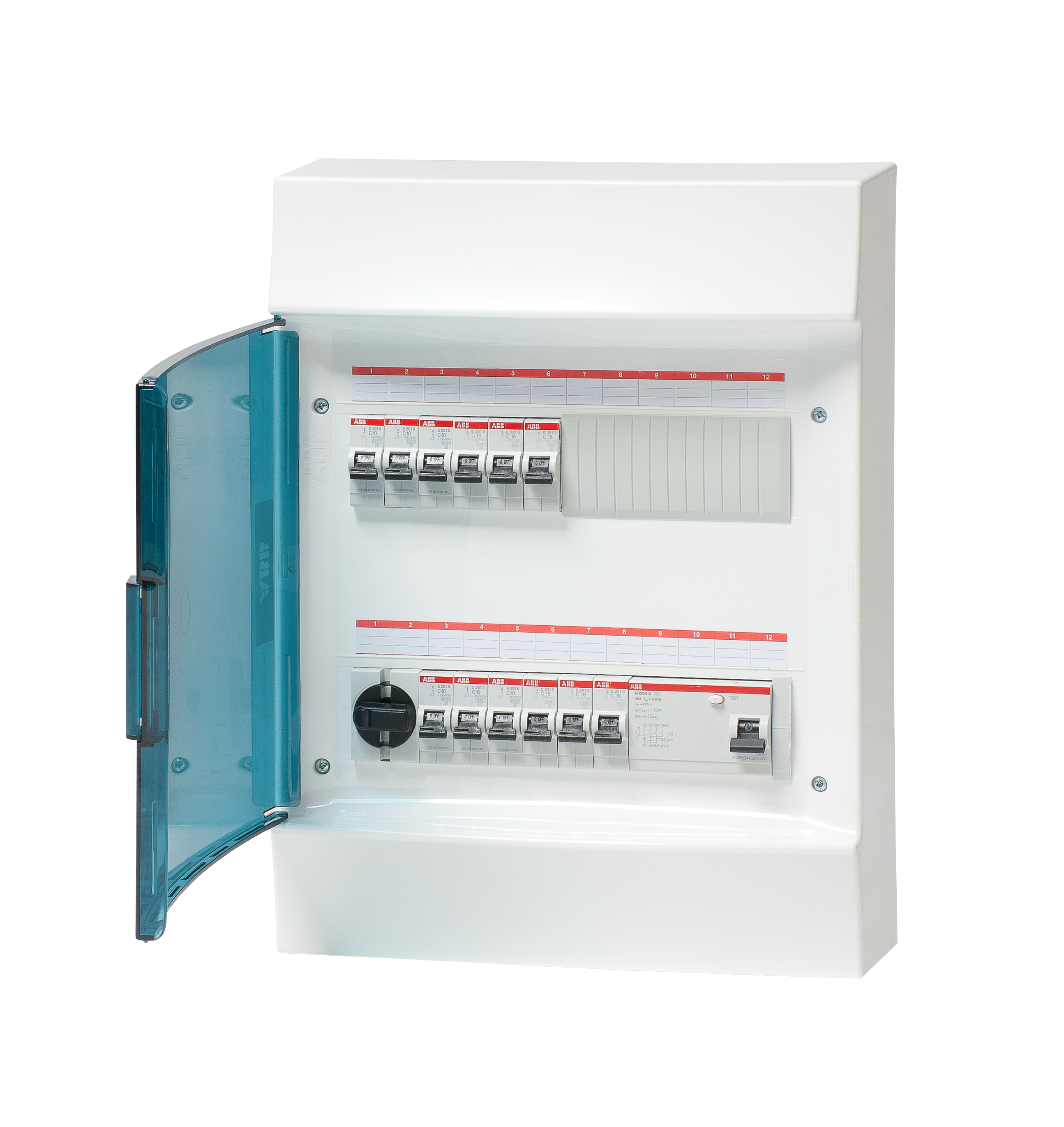 abb Ryhmäkeskus pinta mistral 40a, ip41,1vvsk,12jsk, pc