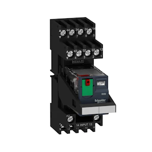 schneider electric Rxm pluggrelé i sokkel 4 c/o 6a m/test 230vac
