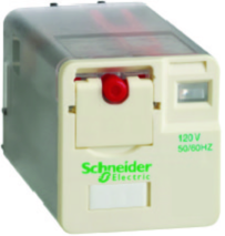 schneider electric Plug in relay rum 120vac 3c/o 10a, 11 pole