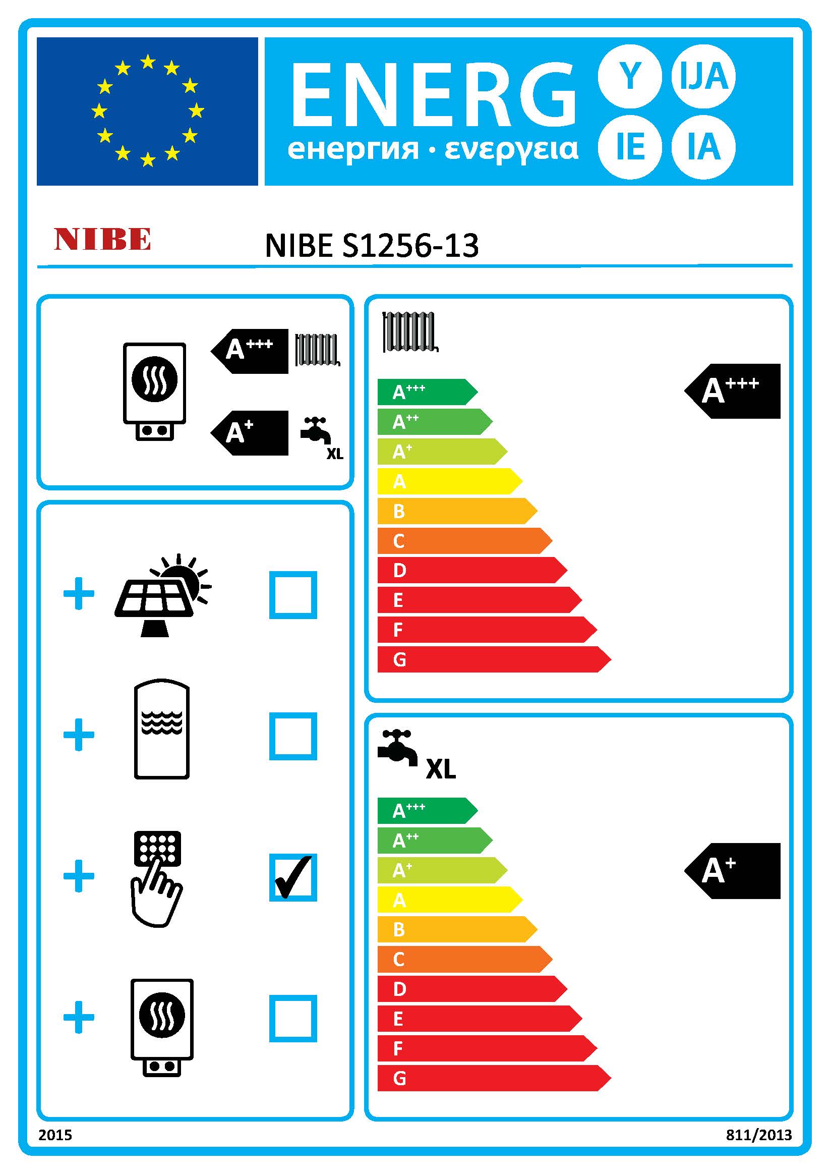nibe Maalämpöpumppu nibe s1256-13 käyttövesivaraajalla