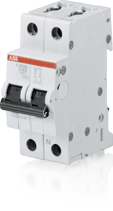 abb smart buildings Dvärgbrytare s200 2-polig c-karakt. 2a