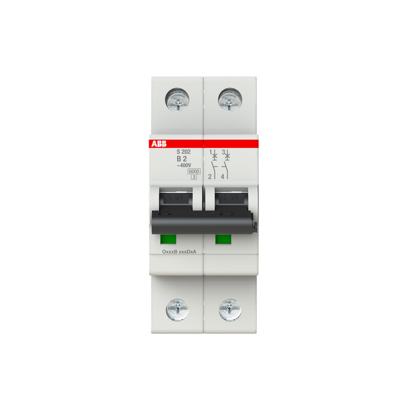 abb smart buildings Miniature circuit breaker s200 2p b 2a