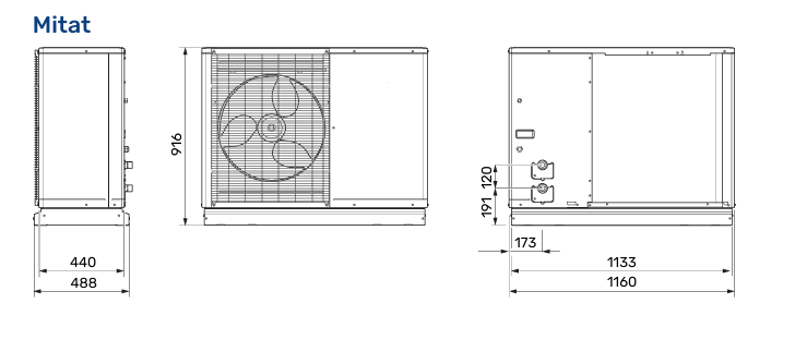 nibe Air to water heat pump nibe s2060-6