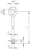 ensto Eye bolt with plate sh 80m16l=1800